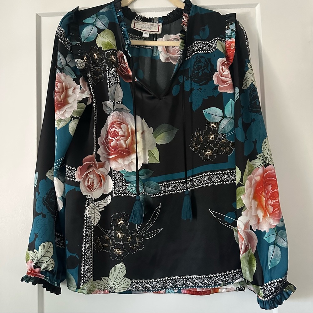 JOHNNY WAS Silk Blouse